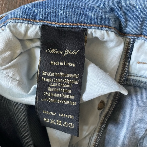 Mavi - Color Block Two-Tone Raw Hem Jeans - DONATING 12/31 - Picture 4 of 5